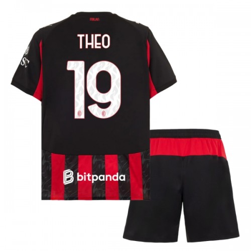 Ensemble Maillot AC Milan Theo 19 Domicile 2025-26 Enfant Ensemble Maillot AC Milan Theo 19 Domicile 2025-26 Enfant